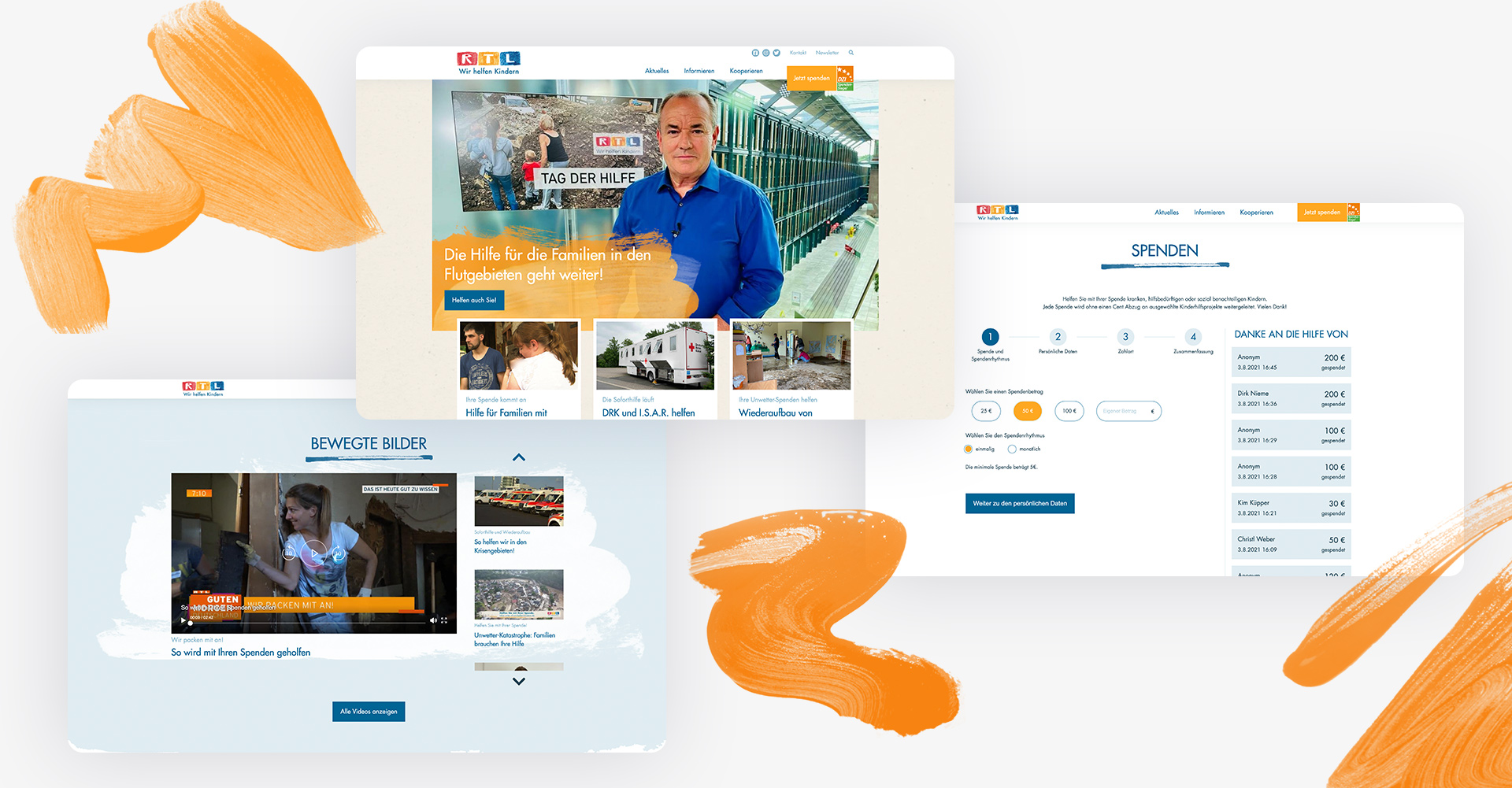 Webdesign und Konzeption Referenz Stiftung RTL – Wir helfen Kindern Webdesign und Konzeption Referenz Stiftung RTL – Wir helfen Kindern